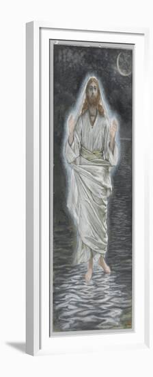 Jesus Walks on the Sea, Illustration from 'The Life of Our Lord Jesus Christ'-James Tissot-Framed Premium Giclee Print