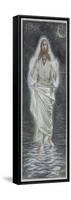 Jesus Walks on the Sea, Illustration from 'The Life of Our Lord Jesus Christ'-James Tissot-Framed Stretched Canvas