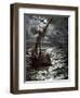 Jesus walks on the water - Bible-William Brassey Hole-Framed Premium Giclee Print