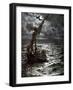 Jesus walks on the water - Bible-William Brassey Hole-Framed Giclee Print