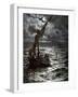 Jesus walks on the water - Bible-William Brassey Hole-Framed Giclee Print