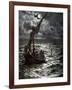 Jesus walks on the water - Bible-William Brassey Hole-Framed Giclee Print