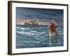 Jesus Walks on the Water of the Sea of Galilee-null-Framed Giclee Print