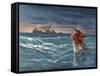 Jesus Walks on the Water of the Sea of Galilee-null-Framed Stretched Canvas