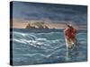 Jesus Walks on the Water of the Sea of Galilee-null-Stretched Canvas