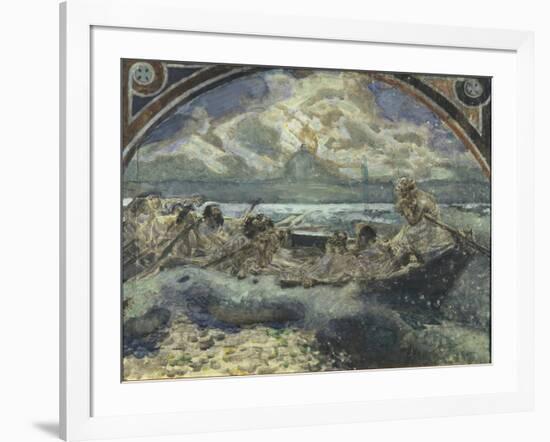 Jesus Walks on Water, 1890-Mikhail Alexandrovich Vrubel-Framed Giclee Print