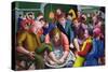 Jesus Washes Disciples' Feet, 1995-96-Dinah Roe Kendall-Stretched Canvas
