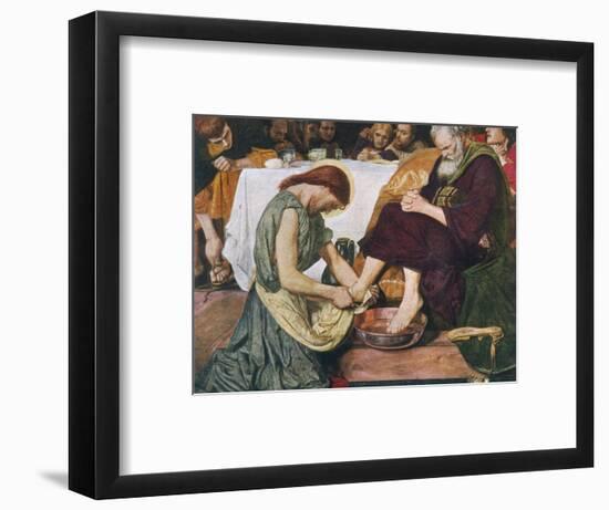 Jesus Washes Peter's Feet at Passover-null-Framed Photographic Print