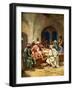 Jesus washes Peter's feet - Bible-William Brassey Hole-Framed Giclee Print