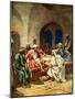 Jesus washes Peter's feet - Bible-William Brassey Hole-Mounted Giclee Print