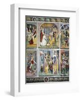 Jesus Washing Apostles' Feet and Denial of St. Peter-Giovanni Canavesio-Framed Giclee Print