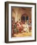 Jesus Washing His Disciples' Feet-William Brassey Hole-Framed Premium Giclee Print