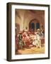 Jesus Washing His Disciples' Feet-William Brassey Hole-Framed Giclee Print