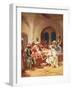 Jesus Washing His Disciples' Feet-William Brassey Hole-Framed Giclee Print