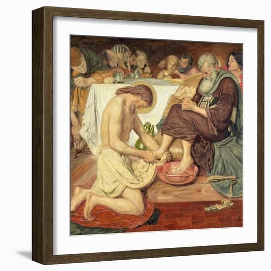 Jesus Washing Peter's Feet, 1876-Ford Madox Brown-Framed Giclee Print