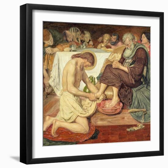 Jesus Washing Peter's Feet, 1876-Ford Madox Brown-Framed Giclee Print