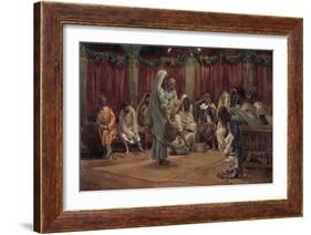 Jesus Washing the Disciples' Feet, Illustration for 'The Life of Christ', C.1886-94-James Tissot-Framed Giclee Print