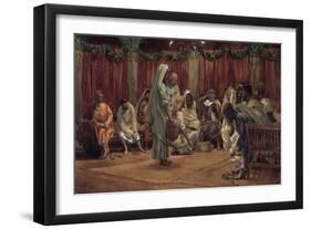 Jesus Washing the Disciples' Feet, Illustration for 'The Life of Christ', C.1886-94-James Tissot-Framed Giclee Print