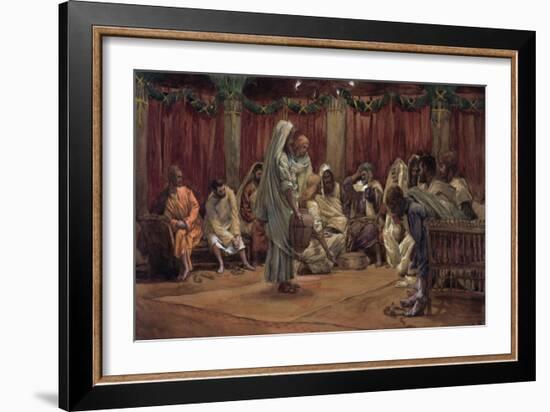 Jesus Washing the Disciples' Feet, Illustration for 'The Life of Christ', C.1886-94-James Tissot-Framed Giclee Print