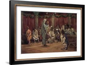 Jesus Washing the Disciples' Feet, Illustration for 'The Life of Christ', C.1886-94-James Tissot-Framed Giclee Print