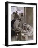 Jesus Washing the Feet of his Disciples, 1898-Albert Gustaf Aristides Edelfelt-Framed Giclee Print