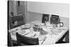 Jesus Watches over the Dinner Table, Ca. 1956-null-Stretched Canvas