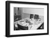 Jesus Watches over the Dinner Table, Ca. 1956-null-Framed Photographic Print