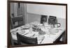 Jesus Watches over the Dinner Table, Ca. 1956-null-Framed Photographic Print