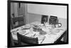 Jesus Watches over the Dinner Table, Ca. 1956-null-Framed Photographic Print