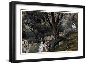 Jesus Went Out into a Desert Place, Illustration for 'The Life of Christ', C.1884-96-James Tissot-Framed Giclee Print
