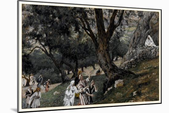 Jesus Went Out into a Desert Place, Illustration for 'The Life of Christ', C.1884-96-James Tissot-Mounted Giclee Print