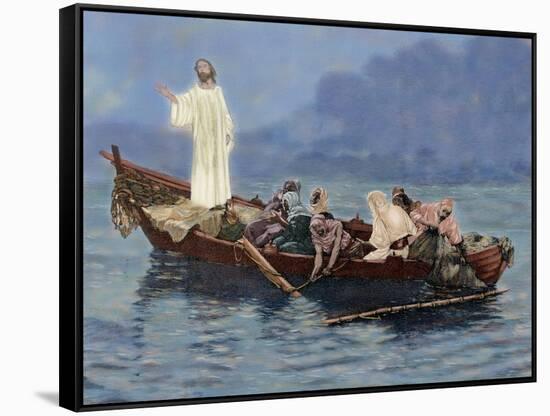 Jesus, Where Is Your Faith?-null-Framed Stretched Canvas