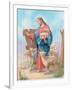 Jesus with a Herd of Sheep, Shepherd-Christo Monti-Framed Giclee Print