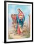Jesus with a Herd of Sheep, Shepherd-Christo Monti-Framed Giclee Print