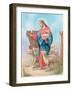 Jesus with a Herd of Sheep, Shepherd-Christo Monti-Framed Giclee Print