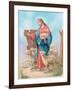 Jesus with a Herd of Sheep, Shepherd-Christo Monti-Framed Giclee Print