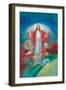 Jesus with His Arms Open Wide and the Planets All around Him-Christo Monti-Framed Giclee Print