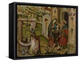 Jesus with His Parents on their Way Home-Rudolf Stahel-Framed Stretched Canvas