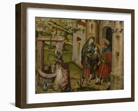 Jesus with His Parents on their Way Home-Rudolf Stahel-Framed Giclee Print