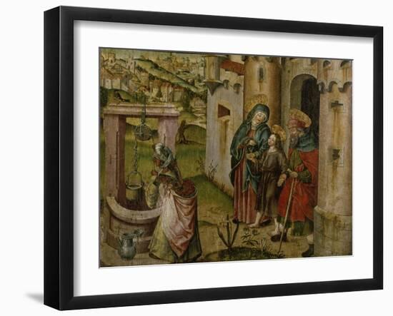 Jesus with His Parents on their Way Home-Rudolf Stahel-Framed Giclee Print
