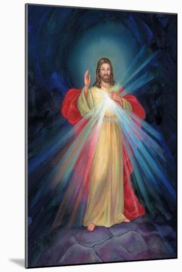 Jesus with Light Coming from His Chest-Christo Monti-Mounted Giclee Print