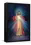 Jesus with Light Coming from His Chest-Christo Monti-Framed Stretched Canvas