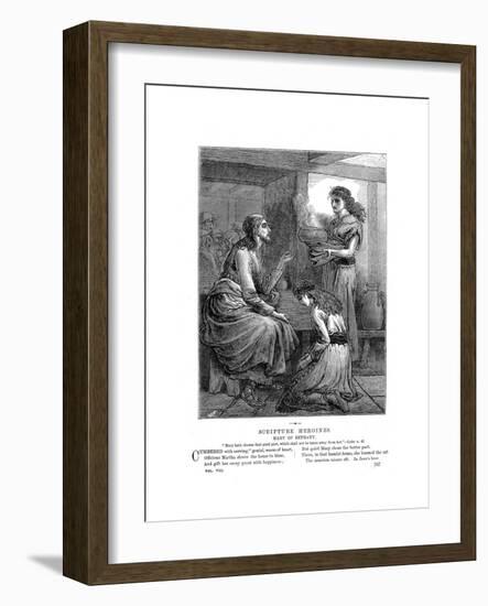 Jesus with Mary and Martha, C1870-null-Framed Giclee Print