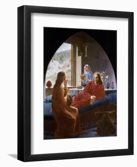 Jesus with Mary and Martha-Christen Dalsgaard-Framed Giclee Print