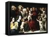 Jesus with the Little Children, C1559-1589-Vincent Sellaer-Framed Stretched Canvas