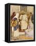 Jesus with the Sisters Mary and Martha at Bethany-null-Framed Stretched Canvas