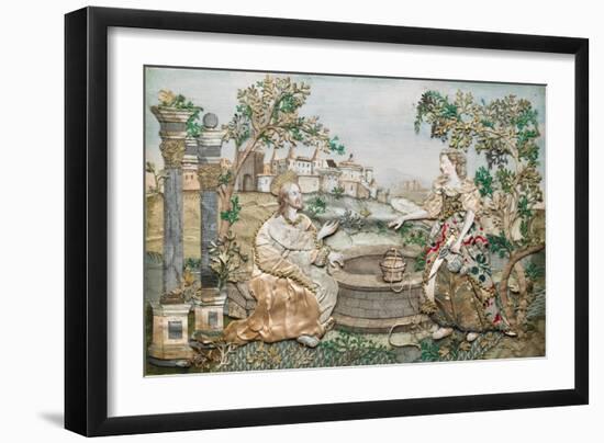 Jesus with the Woman of Samaria-null-Framed Giclee Print