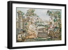 Jesus with the Woman of Samaria-null-Framed Giclee Print