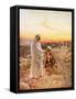 Jesus Withe the One Leper Who Returned to Give Thanks-William Brassey Hole-Framed Stretched Canvas