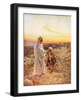 Jesus Withe the One Leper Who Returned to Give Thanks-William Brassey Hole-Framed Giclee Print